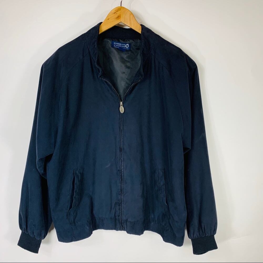 Sunderland of Scotland Blue Zip Front Jacket Sz XL